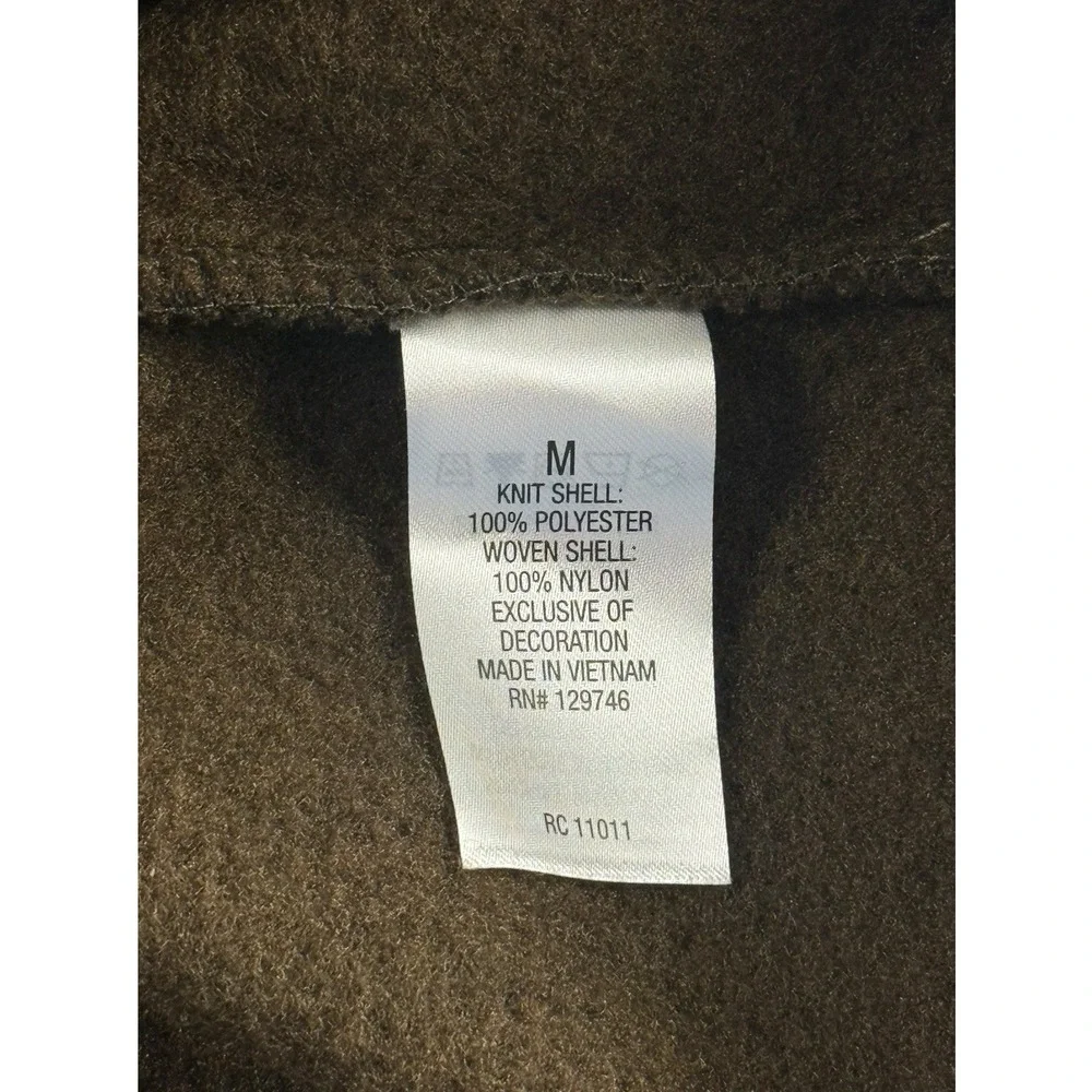 RIDGECUT Mens Medium Work Jacket Full Zip Fleece Lined Durable Brown NEW